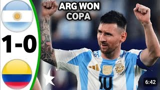 Argentina Vs Colombia 10 Copa America 2024 Final Extended Highlights [upl. by Atteragram]