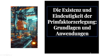 Existenz und Eindeutigkeit der PFZ [upl. by Yaker]