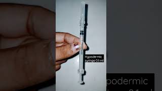 disposable hypodermic syringe with needle 01ml syringe needle injection svmedicourse [upl. by Arukas]