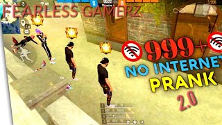 NO INTERNET PRANK🤣  NO INTERNET PRANK FF  GARENA FREE FIRE  20 [upl. by Huda]