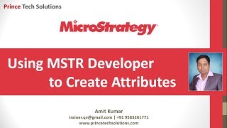 MicroStrategy Tutorial  Creating Attributes [upl. by Lauree]