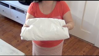 How to fold a fitted sheet [upl. by Yeslaehc]