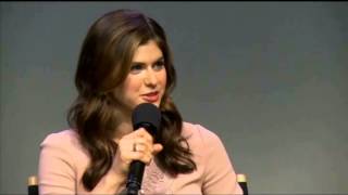 Logan Lerman and Alexandra Daddario interview at The Apple Soho Store Part 3 [upl. by Nali350]