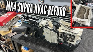 MK4 Supra HVAC  Heater Core Refurbish Replacing Foam [upl. by Ahsiem]