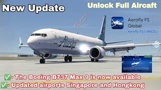 Aerofly Fs Global 01010334 Boeing 737 Max 9  Unlock FULL Aircaft [upl. by Henderson30]