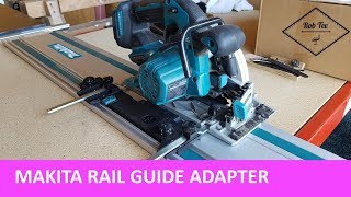 Makita circular saw adapter for rail guides  circ saw becomes track saw [upl. by Nol276]