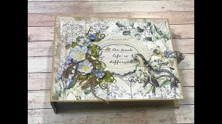 STAMPERIA SEA DREAM ALBUM TUTORIAL PART 1 SHELLIE GEIGLE JS HOBBIES AND CRAFTS [upl. by Areehs682]