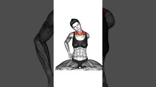 Sitting Side Neck Stretch  Neck workout shorts neck [upl. by Thaddaus]