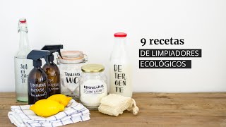 9 recetas de limpiadores ecológicos caseros [upl. by Azer]