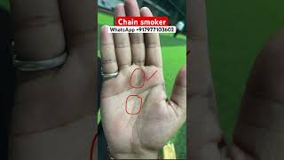 Chain smoker astrology palmistry palmreading vastu indianpalmistry fortunetelling palmveda [upl. by Itisahc]