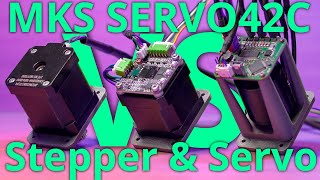 MKS SERVO42C ClosedLoop Stepper Tests vs Servo with FieldOriented Control and TMC2209 OpenLoop [upl. by Yldarb]