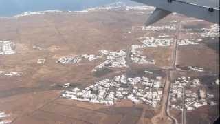 Incredible landing at Lanzarote airport HD [upl. by Bjork]