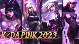 KDA PINK 2023 NEW SKINS CONCEPT  League of Legends [upl. by Marala]