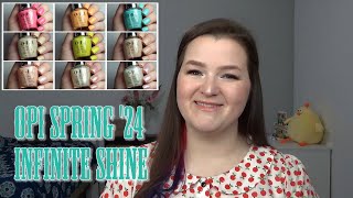 OPI Infinite Shine Spring 2024  Live Swatch Review [upl. by Sollars]