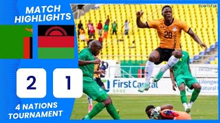 ZAMBIA 21 MALAWI Third Place 4 Nations Tournament Highlights Zambia vs Malawi [upl. by Assiroc]