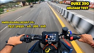 DUKE 390 GEN3 MILEAGE TEST  HOW 40    All Speed Test [upl. by Suzzy44]