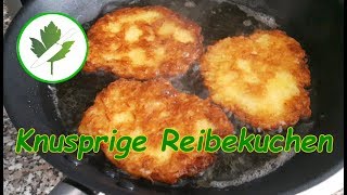 Reibekuchen selber machen locker und knusprig  mein Rezept [upl. by Blaire]