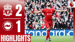 Salah amp Diaz Goals in Comeback Win  Liverpool 21 Brighton  Highlights [upl. by Aelc]