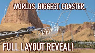 The Worlds TALLEST FASTEST LONGEST Roller Coaster Unveiled Falcon’s Flight POVOffRide Animation [upl. by Damalis]