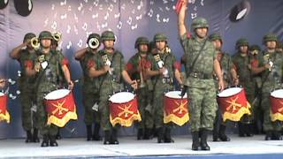 Banda de guerra interpretando el toque quotAtaquequot HD [upl. by Grassi571]