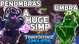 Penumbras is a SIMP  Night 3 Boss  Tower Defense Simulator [upl. by Doris]