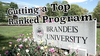 Brandeis is trying to kill their music PhDs and why you should care [upl. by Banerjee]