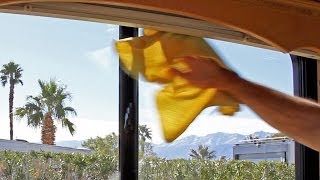 Clean Your RV Windows amp Mirrors Super Fast no window cleaner needed [upl. by Leifeste]