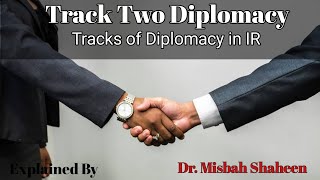 Track Two Diplomacy explained in Hindi  Tracks of Diplomacy in IR [upl. by Gran]