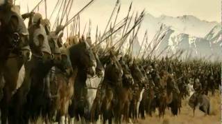 Discurso de Theoden en la carga de los rohirrim  Latinoamérica [upl. by Ilatfan]