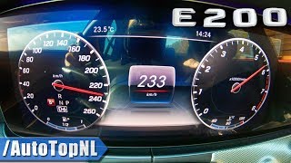 2019 MercedesBenz E Class E200 ACCELERATION 0231kmh by AutoTopNL [upl. by Charmain822]