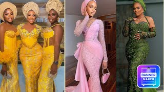 🥰😍🥰 2024 African Stylish Lace and Aso Ebi Designs Styles for Elegant Ladies [upl. by Immaj]