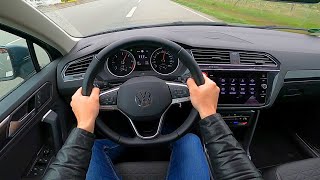 2022 VW Tiguan 20 TDI  review amp pov test drive [upl. by Coit]