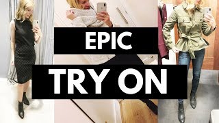 EPIC Try On  Featuring Express Loft Anthropologie Nordstrom amp Ann Taylor [upl. by Arodoet]