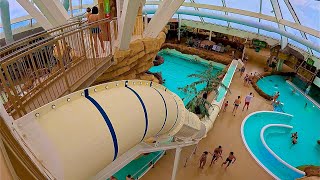 Feel the Speed Kamikaze Water Slide at Aqualibi Water Park Belgium [upl. by Tsai]