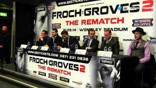 Froch v Groves 2 press conference [upl. by Ajad]