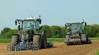 3x Fendt 516720724  John Deere am Möhren säen [upl. by Javed]