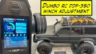 Dumbo DDF350 Winch Speed Adjustment [upl. by Horter]