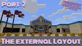 How to Build Starcourt Mall in Minecraft Part 2  The External Layout [upl. by Il]