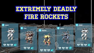 War Robots New Deadly Rocket Launchers Scald Scorcher Incinerator II Testserver Gameplay [upl. by Lubeck]