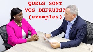 Défauts en entretien dembauche Exemples de réponses à cette question [upl. by Bonn198]