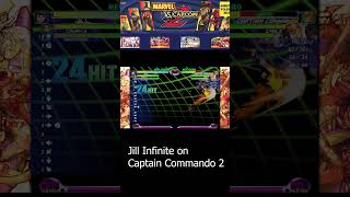 MVC2 Marvel vs Capcom 2 Jill Infinite on commando 2 [upl. by Pare]