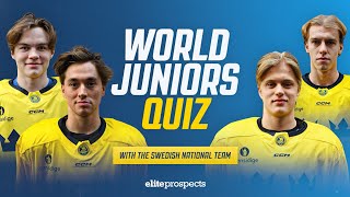 2024 IIHF World Juniors Trivia With Team Sweden Part 1  Elite Prospects [upl. by Nwahsyt]