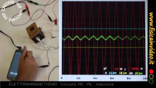 Circuiti elettrici 810  Circuito RL AC  Induttore [upl. by Dambro683]