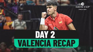 Day 2 Valencia Recap  Davis Cup 2024 Finals Group Stage [upl. by Euv]