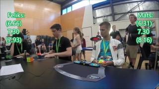 Feliks Zemdegs 697 vs Mats Valk 683  POPS 3x3 final showdown [upl. by Atiras]