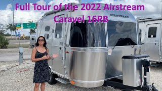 Full Tour of the 2022 AirStream Caravel 16 RB [upl. by Hooge]