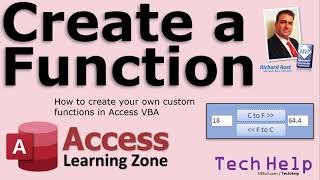 Create Your Own Custom Function in Microsoft Access VBA UserDefined C to F F to C [upl. by Ydisac]