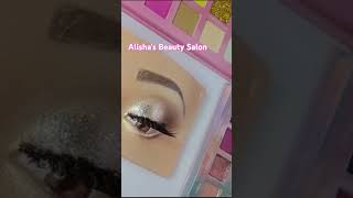 How to apply Glitter on Eyes shorts alishasbeautysalon viralvideo eyemakeup glittereyeshadow [upl. by Marguerite]