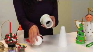 Christmas Crafts with Craft Foam  CraftProjectIdeascom [upl. by Wolk]