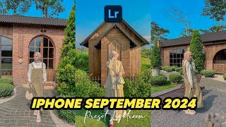 FREE 50 PRESET LIGHTROOM  IPHONE SEPTEMBER 2024  LIGHTROOM TUTORIAL [upl. by Hedveh]